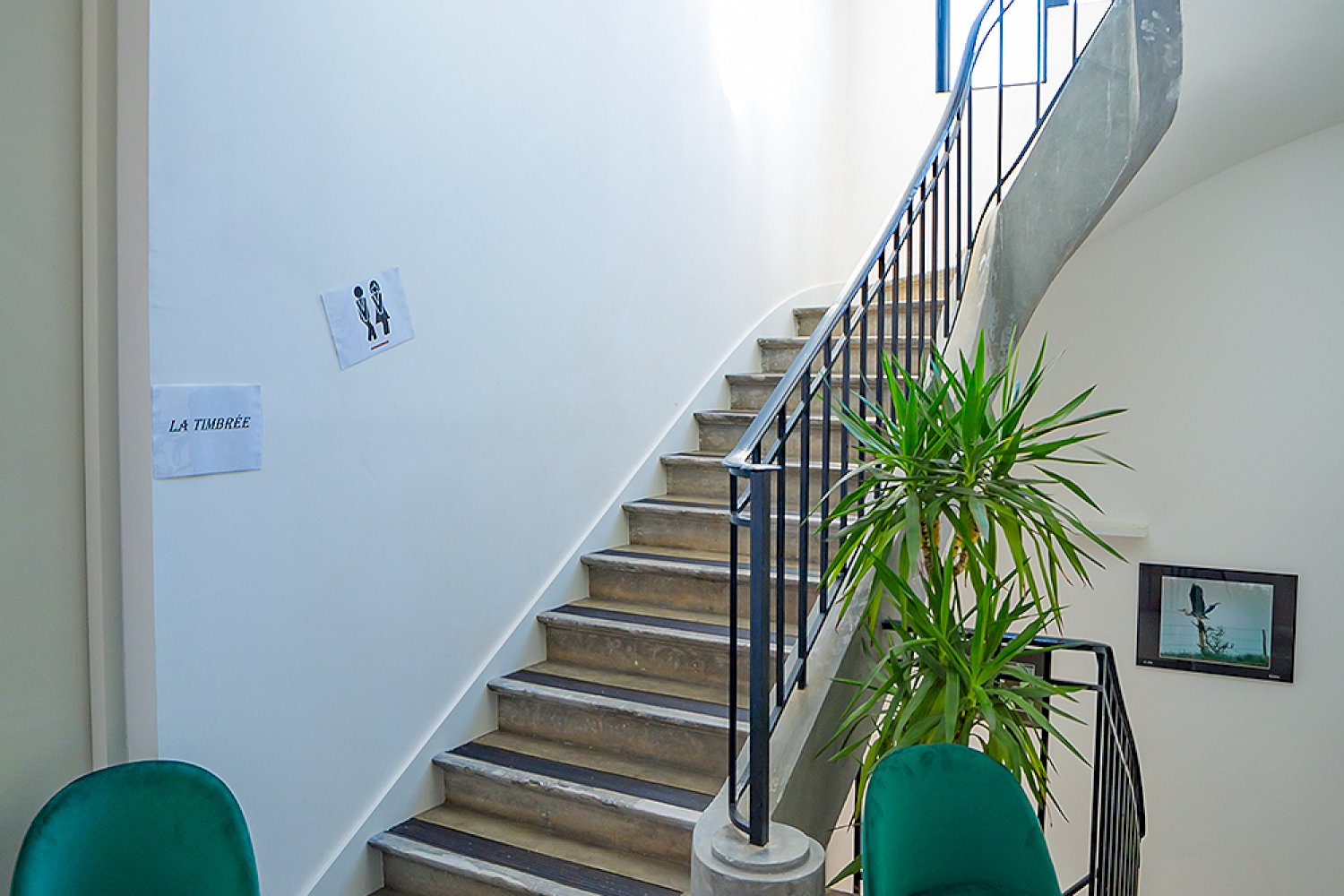 Notre escalier en or massif (non c'est faux).